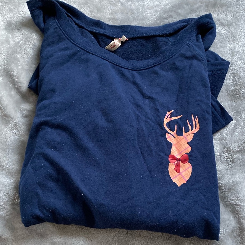 Plus Size Red Camel Long sleeve tee